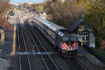 METX 185 heads away as it shoves an inbound